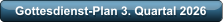 Gottesdienst-Plan 3. Quartal 2026
