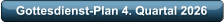 Gottesdienst-Plan 4. Quartal 2026
