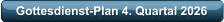 Gottesdienst-Plan 4. Quartal 2026