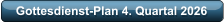 Gottesdienst-Plan 4. Quartal 2026